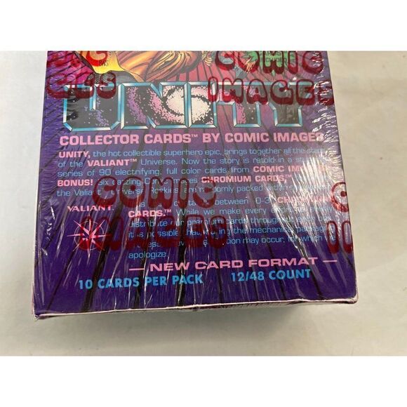 1992 Comic Images UNITY Collector Cards Factory Sealed Box - 48 Packs "Chromium" - Picture 2 of 4